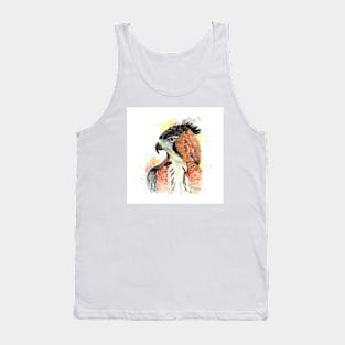 Wild beauty Ornate hawk eagle Watercolor Tank Top